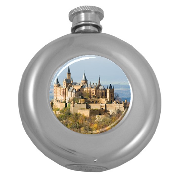 HILLTOP CASTLE Round Hip Flask (5 oz)