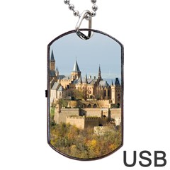 Hilltop Castle Dog Tag Usb Flash (one Side) by trendistuff