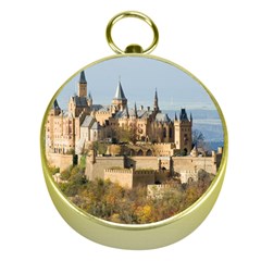 Hilltop Castle Gold Compasses by trendistuff