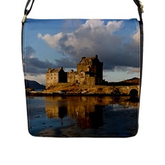 EILEAN DONAN CASTLE Flap Messenger Bag (L) 