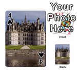 CHAMBORD CASTLE Playing Cards 54 Designs  Front - Spade4