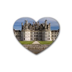 Chambord Castle Rubber Coaster (heart)  by trendistuff