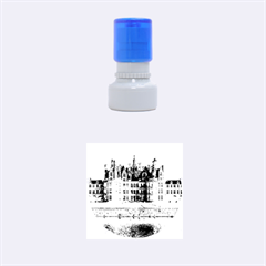 Chambord Castle Rubber Round Stamps (small) by trendistuff