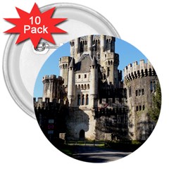 Butron Castle 3  Buttons (10 Pack)  by trendistuff