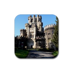 Butron Castle Rubber Coaster (square)  by trendistuff