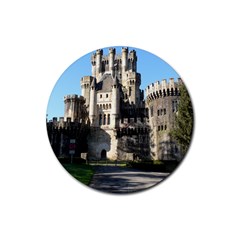 Butron Castle Rubber Coaster (round)  by trendistuff