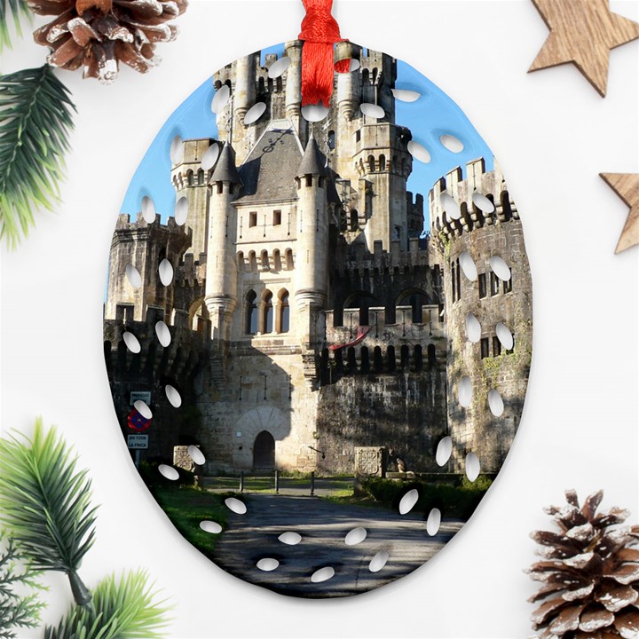 BUTRON CASTLE Oval Filigree Ornament (2-Side) 