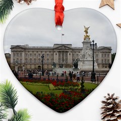 Buckingham Palace Heart Ornament (2 Sides) by trendistuff