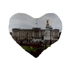 Buckingham Palace Standard 16  Premium Heart Shape Cushions by trendistuff