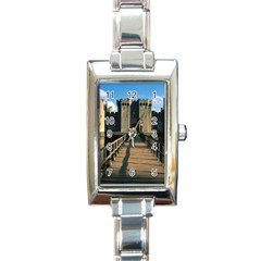 Bodiam Castle Rectangle Italian Charm Watches by trendistuff