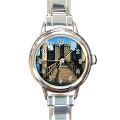 Bodiam Castle Round Italian Charm Watches