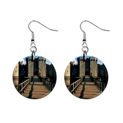 Bodiam Castle Mini Button Earrings by trendistuff