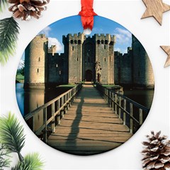 Bodiam Castle Round Ornament (two Sides)  by trendistuff