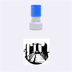 Bodiam Castle Rubber Round Stamps (small) by trendistuff