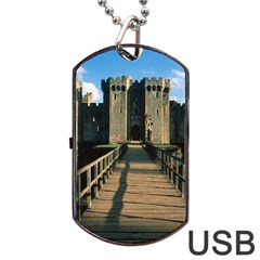 Bodiam Castle Dog Tag Usb Flash (one Side)