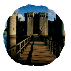 Bodiam Castle Large 18  Premium Round Cushions by trendistuff