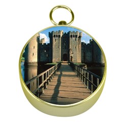 Bodiam Castle Gold Compasses by trendistuff