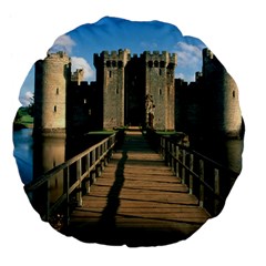 Bodiam Castle Large 18  Premium Flano Round Cushions