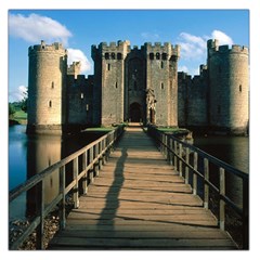 Bodiam Castle Large Satin Scarf (square) by trendistuff