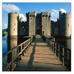 BODIAM CASTLE Large Satin Scarf (Square)