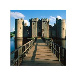 Bodiam Castle Small Satin Scarf (square)  by trendistuff