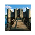 BODIAM CASTLE Small Satin Scarf (Square) 