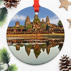 Angkor Wat Ornament (round)  by trendistuff