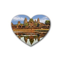 Angkor Wat Heart Coaster (4 Pack)  by trendistuff