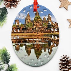 Angkor Wat Oval Filigree Ornament (2-side) 