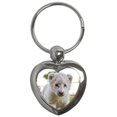 White Lion Cub Key Chains (heart)  by trendistuff