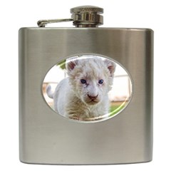 White Lion Cub Hip Flask (6 Oz) by trendistuff