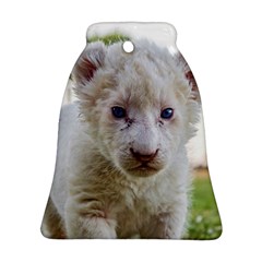 White Lion Cub Ornament (bell)  by trendistuff