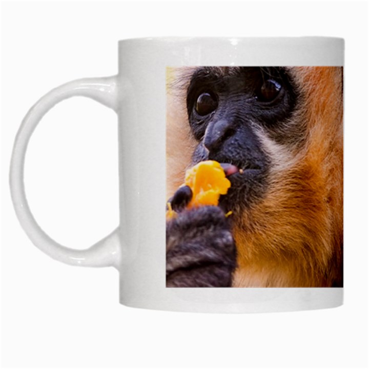 TWO MONKEYS White Mugs