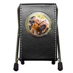 Two Monkeys Pen Holder Desk Clocks by trendistuff