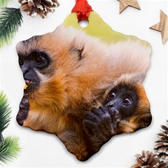 Two Monkeys Ornament (snowflake) 