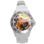 TWO MONKEYS Round Plastic Sport Watch (L) Front