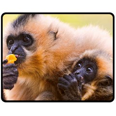 Two Monkeys Double Sided Fleece Blanket (medium) 