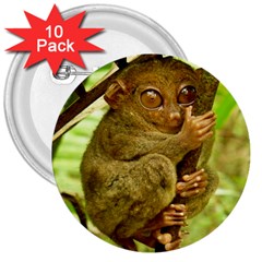 Tarsier 3  Buttons (10 Pack)  by trendistuff