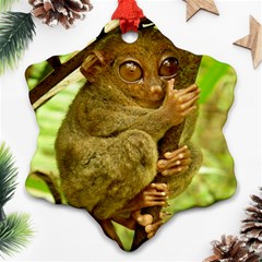 Tarsier Snowflake Ornament (2-side)