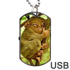 Tarsier Dog Tag Usb Flash (one Side) by trendistuff