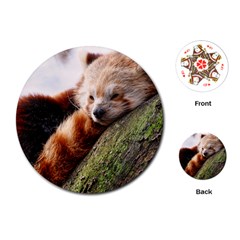 Red Panda Playing Cards (round) 