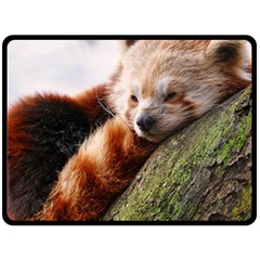 Red Panda Double Sided Fleece Blanket (large) 