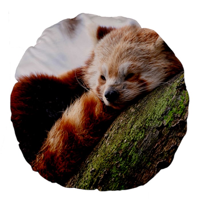 RED PANDA Large 18  Premium Flano Round Cushions