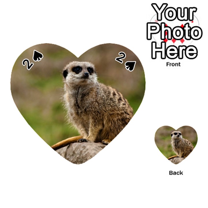 MEERKAT Playing Cards 54 (Heart) 