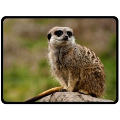 Meerkat Double Sided Fleece Blanket (large)  by trendistuff