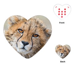 Leopard Laying Down Playing Cards (heart)  by trendistuff