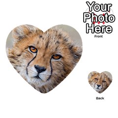 Leopard Laying Down Multi-purpose Cards (heart)  by trendistuff