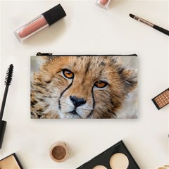 Leopard Laying Down Cosmetic Bag (small)  by trendistuff