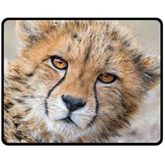 Leopard Laying Down Fleece Blanket (medium) 