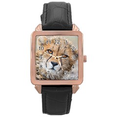 Leopard Laying Down Rose Gold Watches by trendistuff